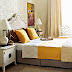 Yellow White And Grey Bedroom