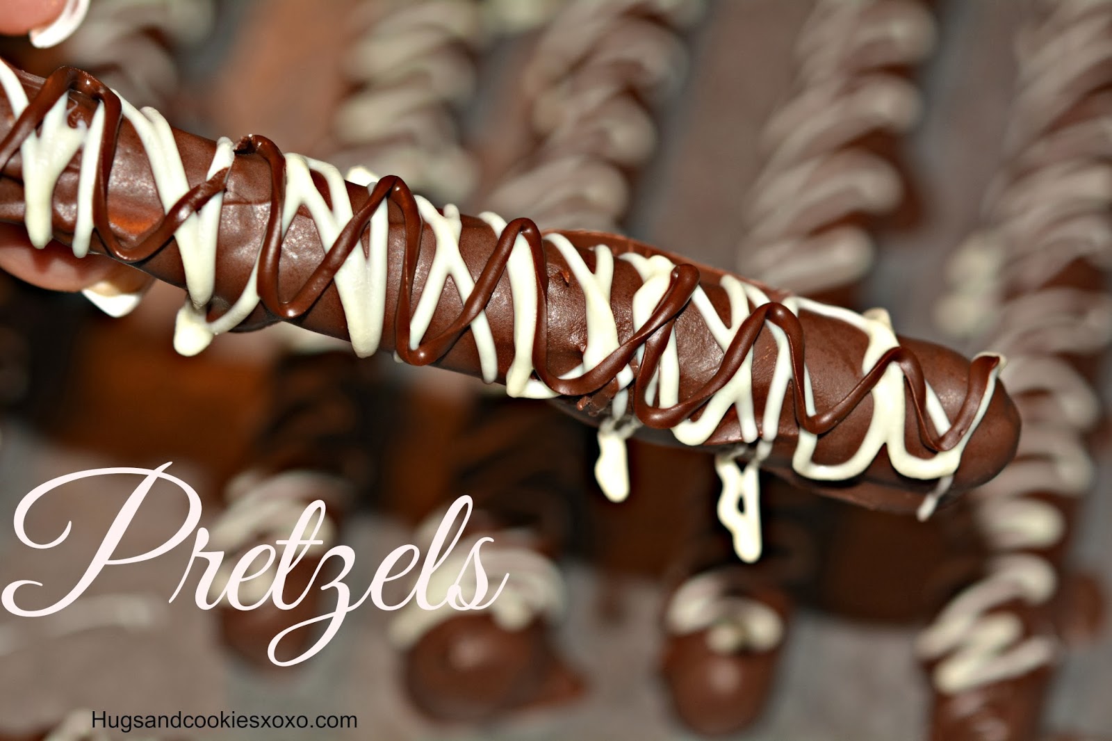 CHOCOLATE DIPPED PRETZEL RODS Hugs and Cookies XOXO