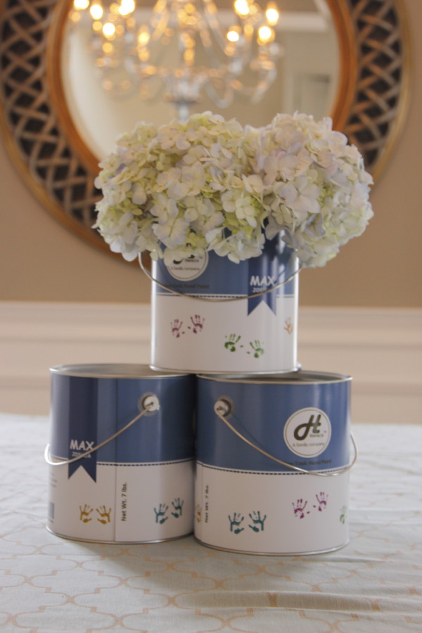 A Touch of the Unexpected Paint Can Centerpieces