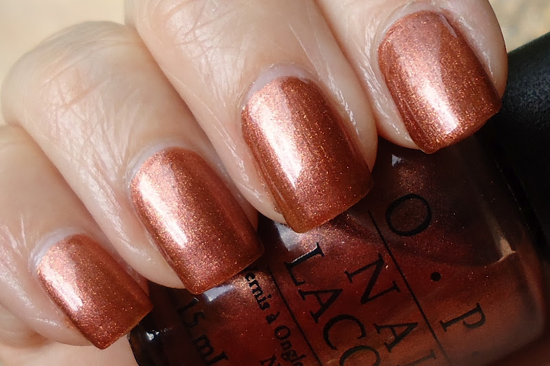 Making up 4 my age OPI Brisbane Bronze