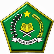 Logo Kemenag (Kementerian Agama) Depag (Departemen Agama) versi Hitam Putih