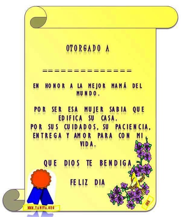 Diploma de Honor para Imprimir Blog De Fotografias | Imagenes Gratis