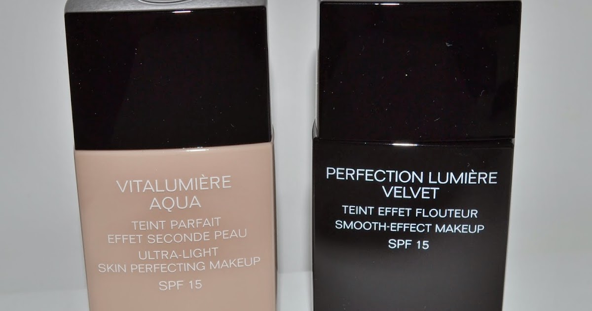 Chanel Perfection Lumiere Velvet Vs Chanel Vitalumiere Aqua