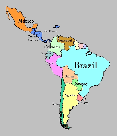 map of latin america and capitals. South America maps of
