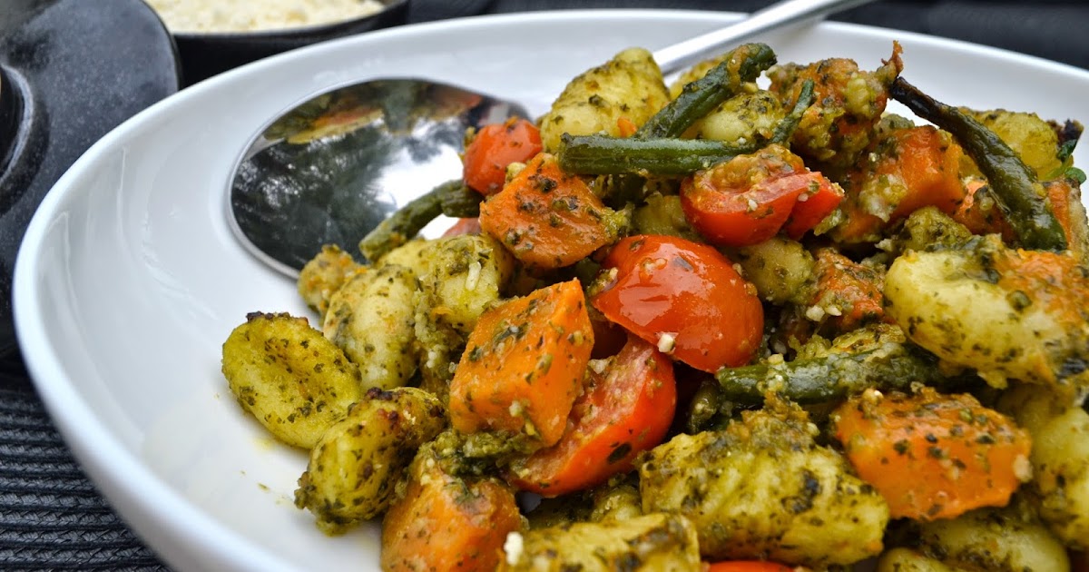 My Clean Cuisine Fresh Pesto Gnocchi with Butternut Squash, Cherry
