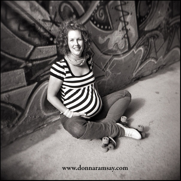 donna ramsay photography Roller Skates + Very Pregnant = Awesome. St. John's Newfoundland