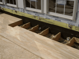 Plywood Over Joists - Constructing a deck substrate