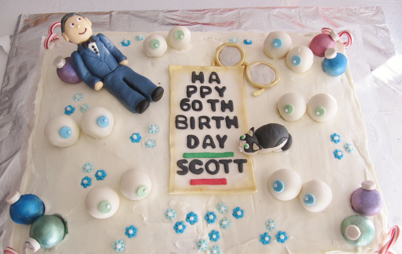 deWishes delights: HAPPY 60TH BIRTHDAY CAKE DECORATIONS