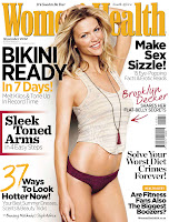 Brooklyn Decker  posing in casual lingerie on the cover of Women's Health November 2012