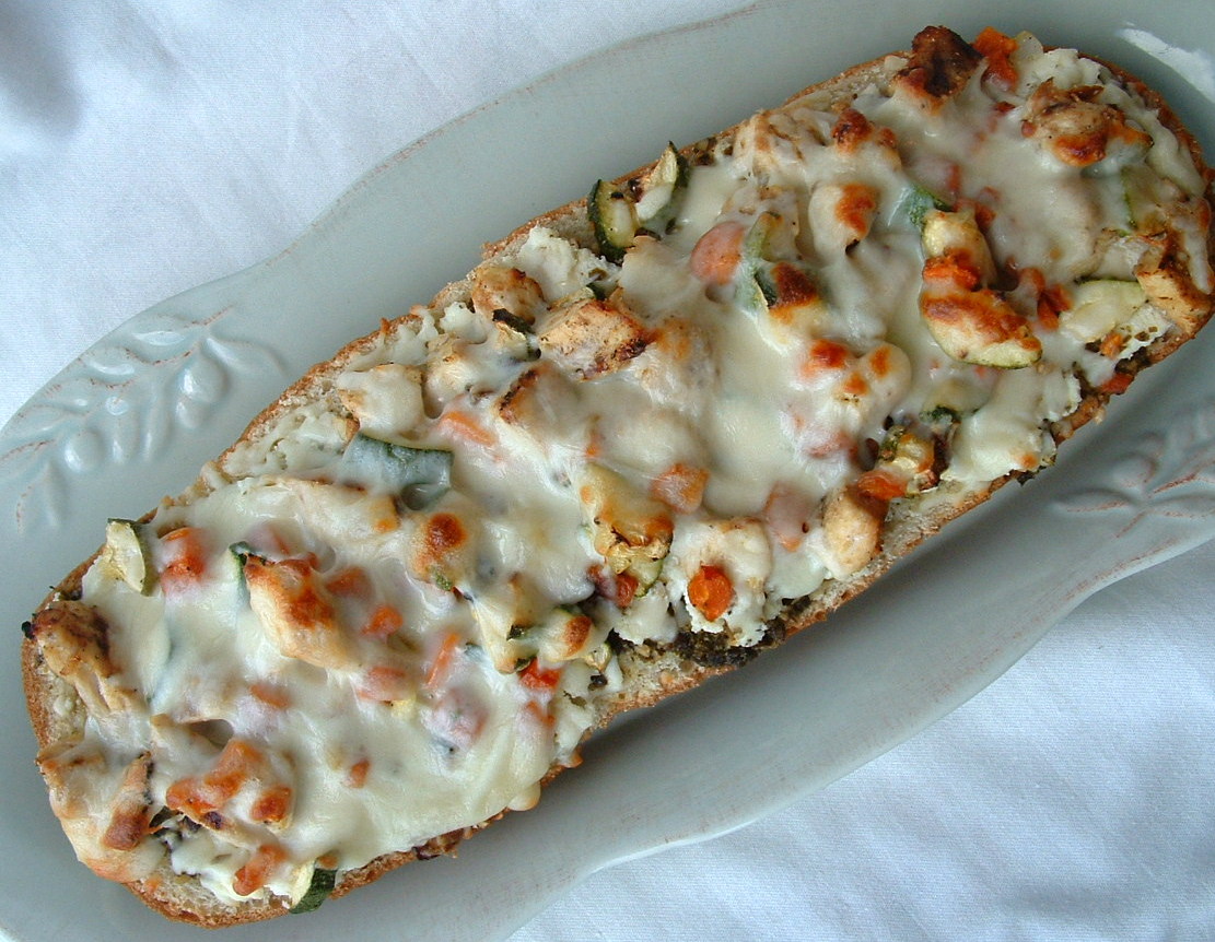 housewifery Roasted Veggie Pesto Bread