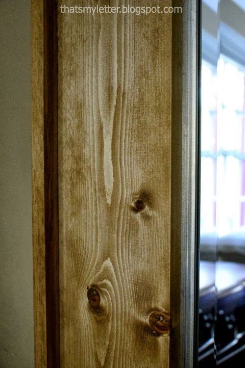 That's My Letter DIY Framed Floor Mirror