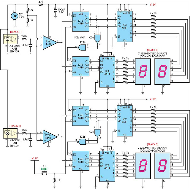 AFX Slot Car Lap Counter Circuit Diagram The Circuit
