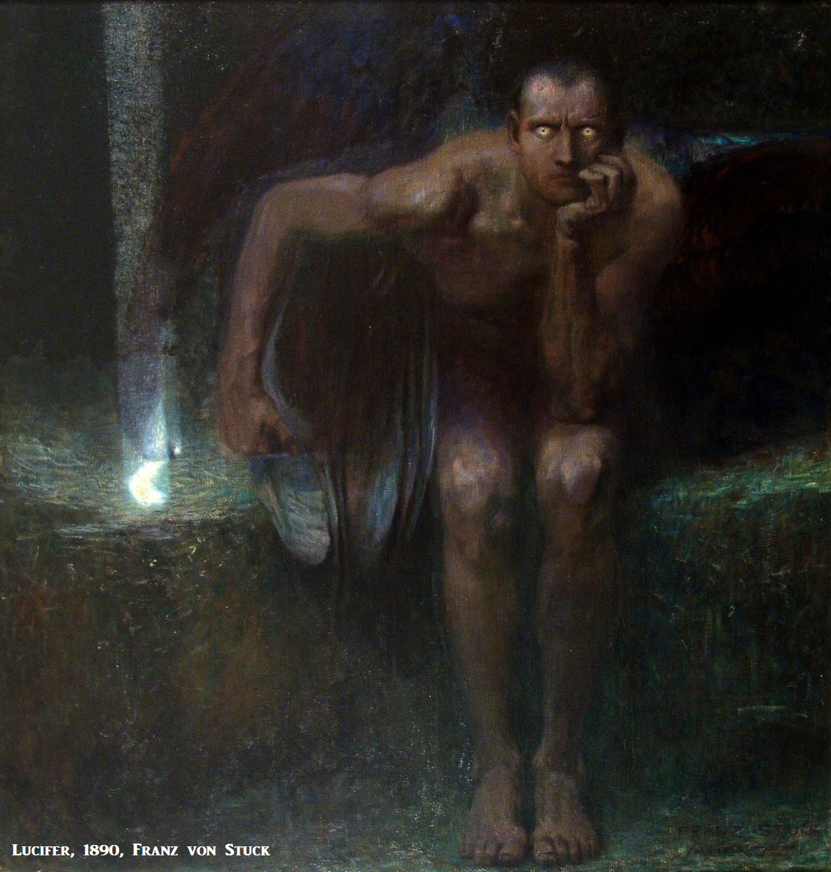 "  Lucifer  "  ...   1890, Franz von Stuck  ...