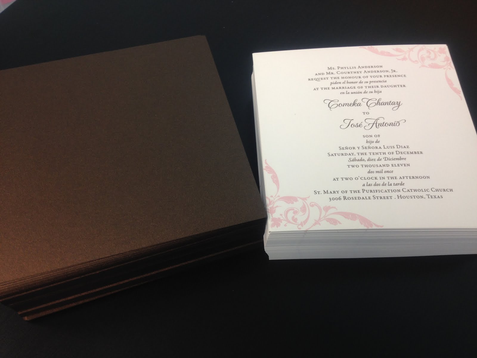 Elegant Custom Invitations Houston Isabella Invitations