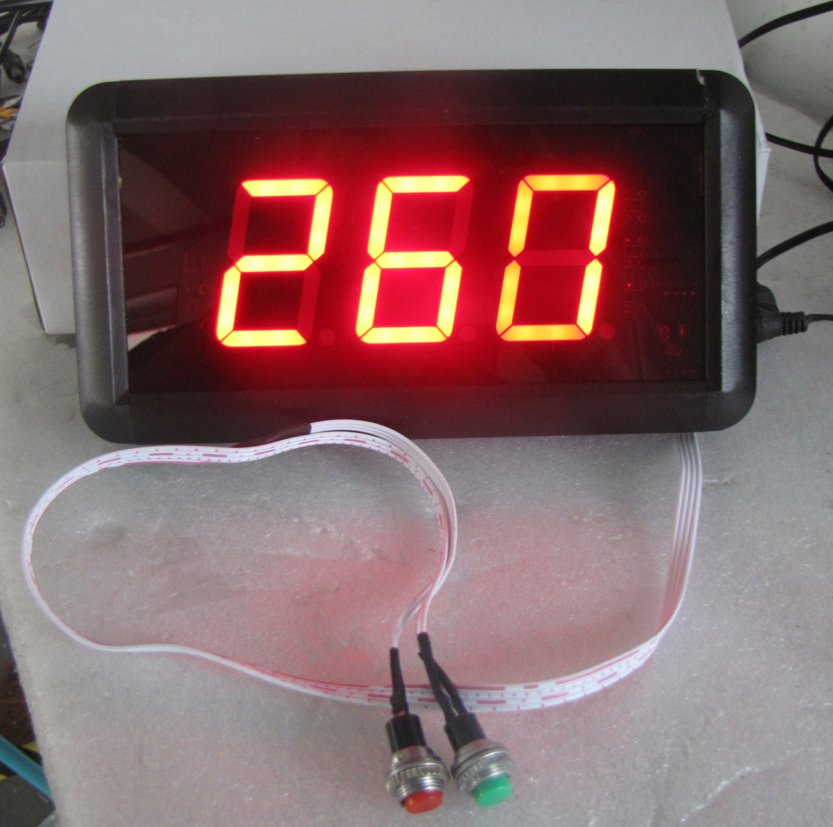 Large LED Countdown Timer: large LED digital wall clock time display