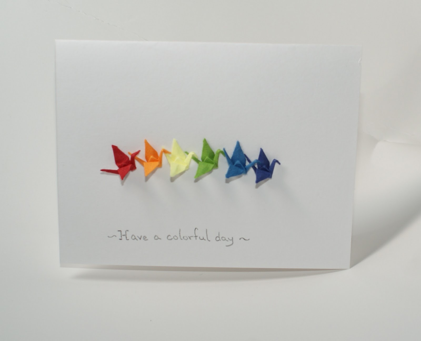 Origami by DecorativeFolds New Origami Crane Card