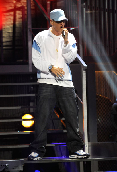 eminem wearing yeezys