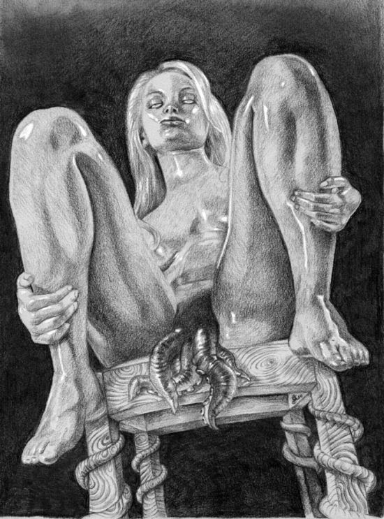 Dale Keogh ilustrações surreais macabras sensuais provocantes surreais mulheres violadas tentáculos hentai