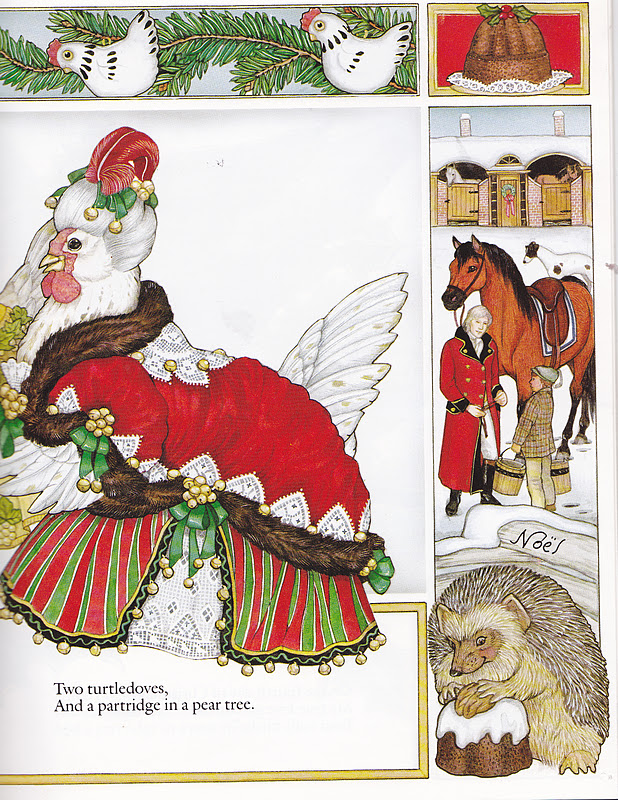 the marlowe bookshelf Jan Brett's The 12 Days of Christmas