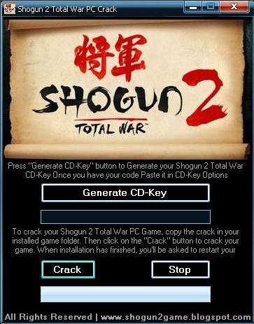 Shogun 2 total war steam key generator download