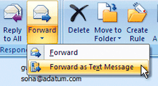 Kirim SMS dari Komputer ke Ponsel via Outlook 2007