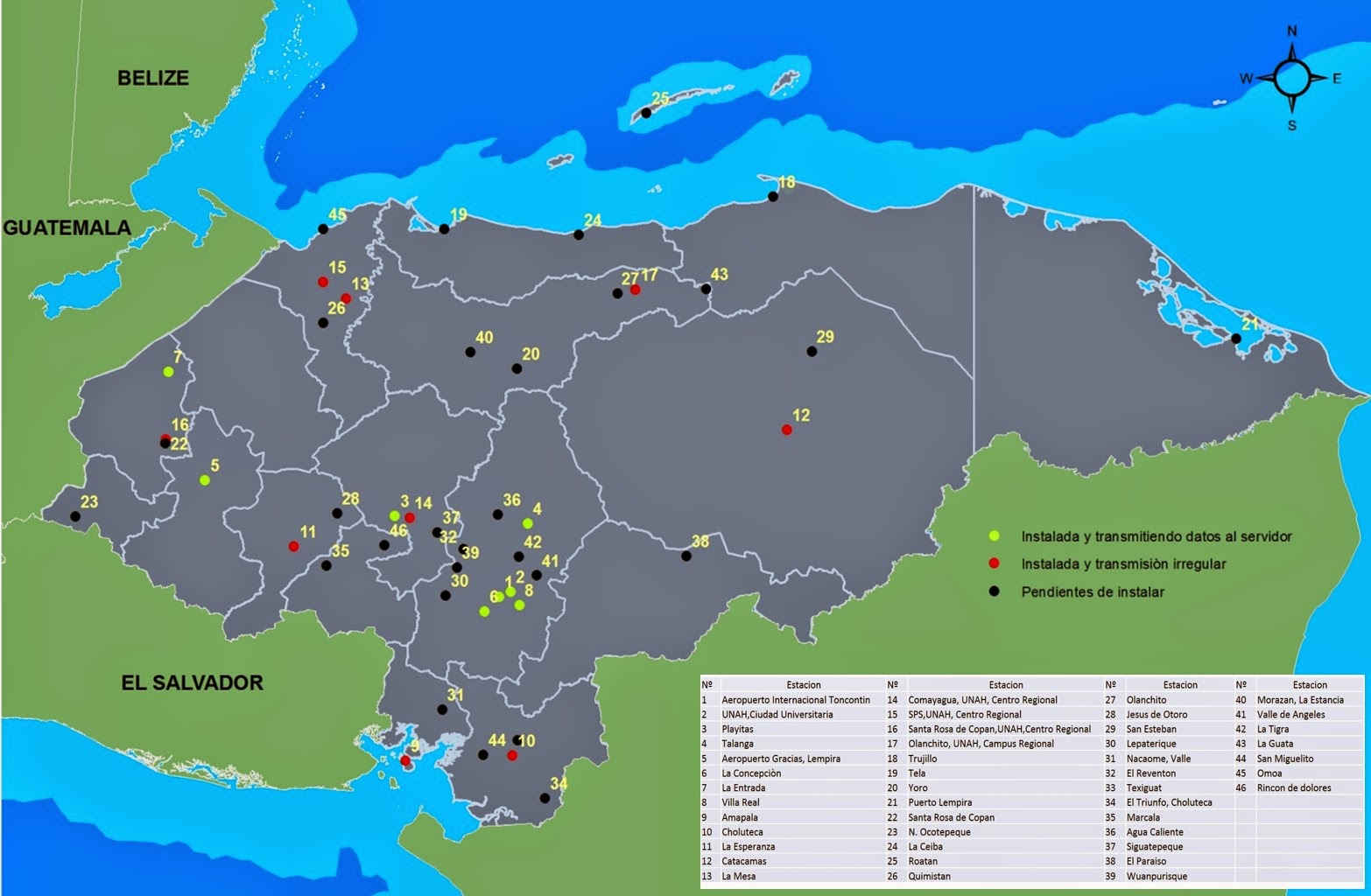 Blog del Servicio Meteorológico de Honduras Instalación Estaciones