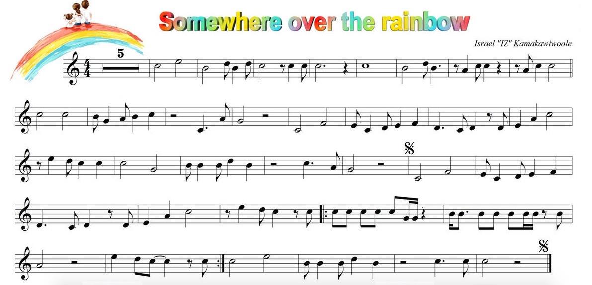 somewhere over the rainbow Somewhere over the rainbow lyrics: somewhere over the rainbow way up high, there's a land that i heard of once in a lullaby somewhere over the rainbow skies are blue, and the dreams that you dare to dream really do com. somewhere over the rainbow Somewhere over the rainbow lyrics: somewhere over the rainbow way up high, there's a land that i heard of once in a lullaby somewhere over the rainbow skies are blue, and the dreams that you dare to dream really do com.