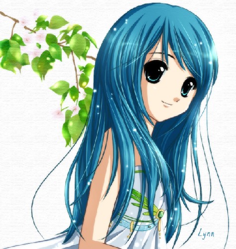 Special GTNV Anime+girl+with+blue+hair