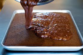 jonis kitchen texas sheet cake with chocolate fudge frosting paula deen sheets
