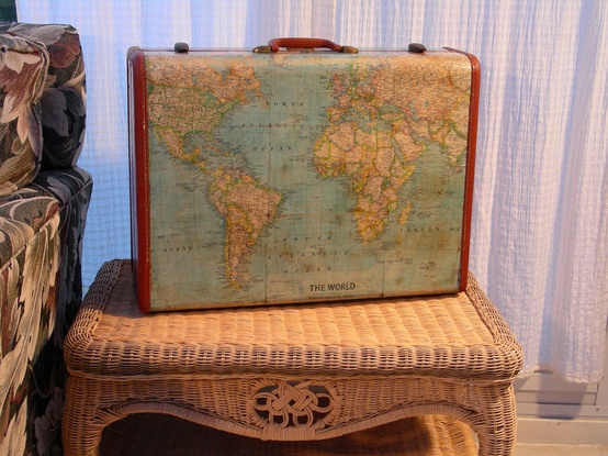 Vintage Luggage Makeover. - The Art of Doing Stuff