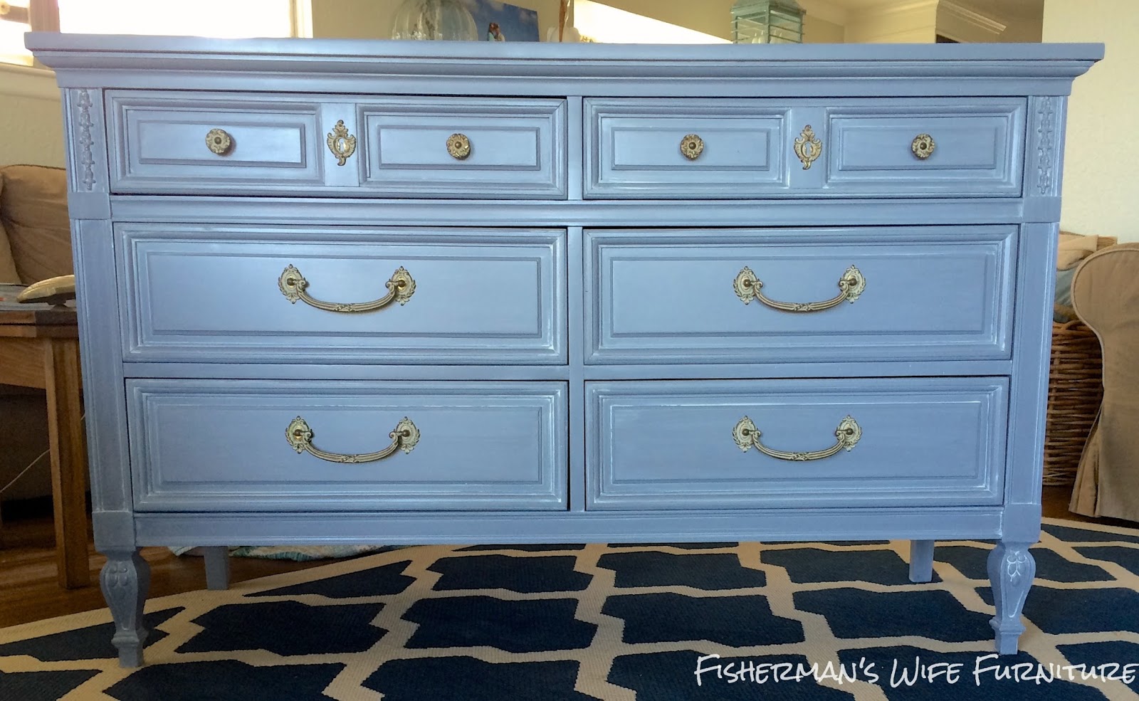 Fisherman's Wife Furniture Painted Gray with Glazed Furniture
