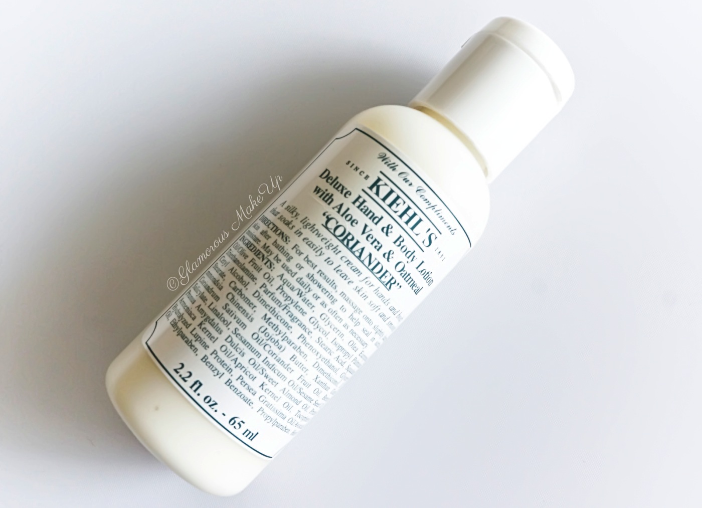 Kiehl's "Coriander" Deluxe Hand & Body Lotion Review Glamorous MakeUp