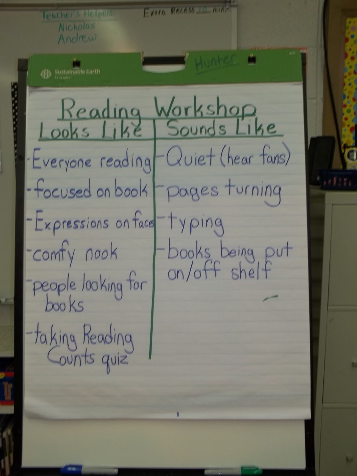 Hunter's Tales from Teaching : Workshop Wednesday-Building Stamina in a