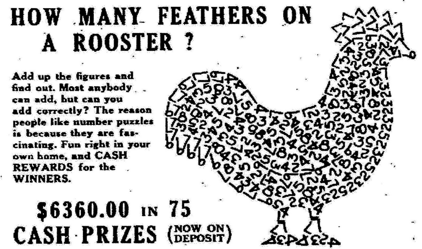 Mostly Paper Dolls How Many Feathers On A Rooster? 1955