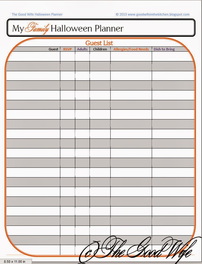 the good wife new halloween printables in my etsy shop