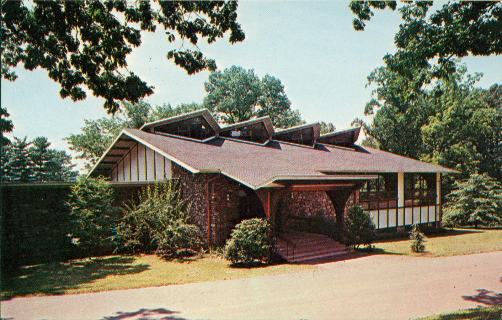 Library Postcards Library, Warren Wilson College, Swannanoa, North