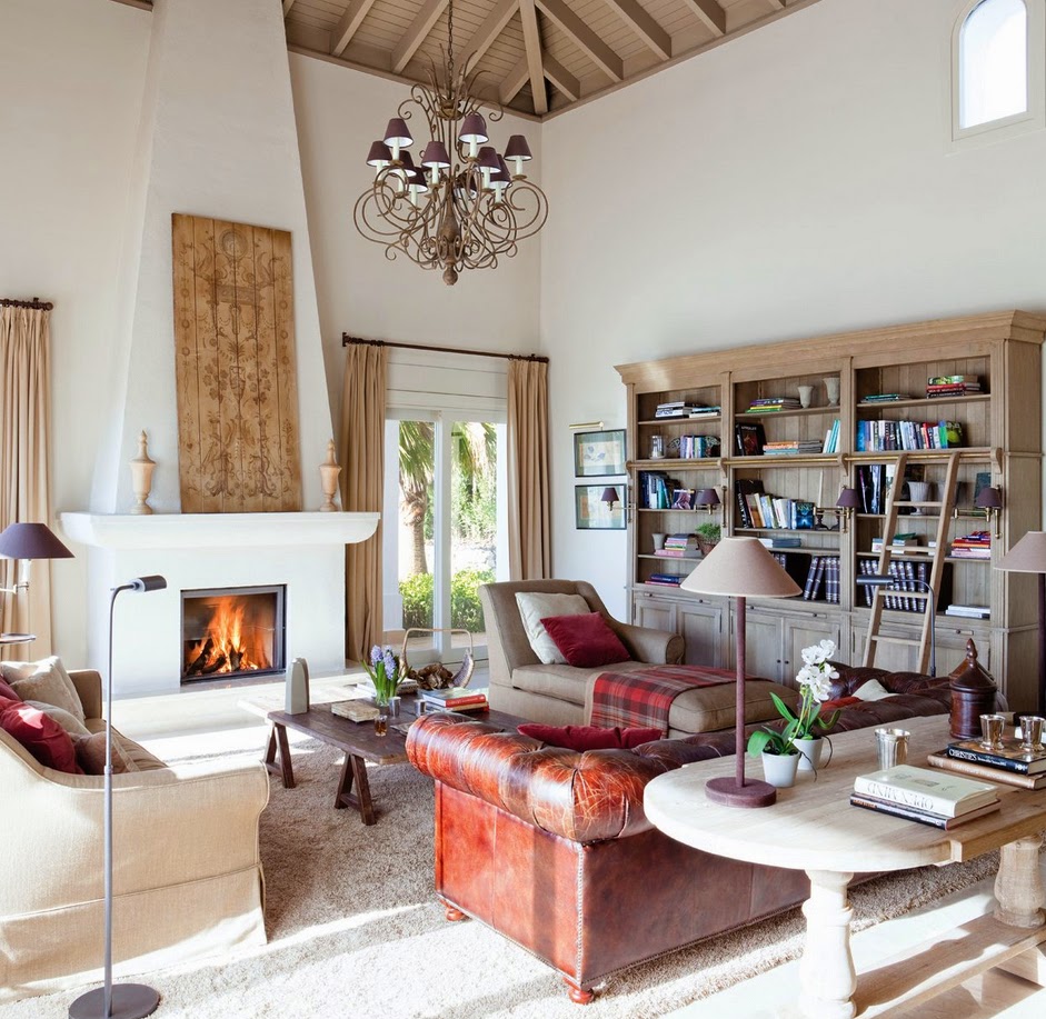 Stebbing House Desing: Salones con chimenea..