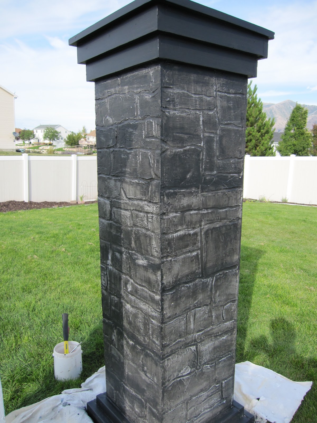 Nightmare on Bayshore Crypt Cemetary Columns