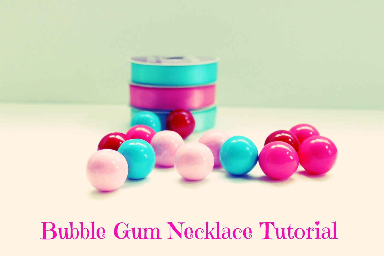 Girl's Bubble Gum Necklace Tutorial Delightfully Noted