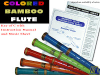 COLORED BAMBOO FLUTE KEY OF C
