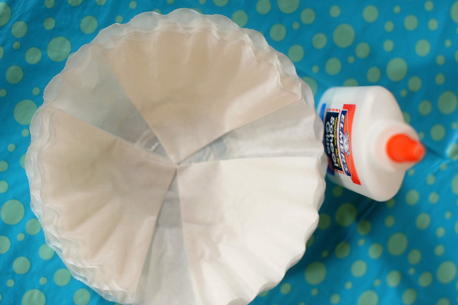 Frankly Speaking Too Cupcake Party Chef's Hat with CoffeeFilter Flower