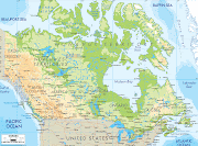 Physical Map of Canada. Physical Map of the US canada physical map