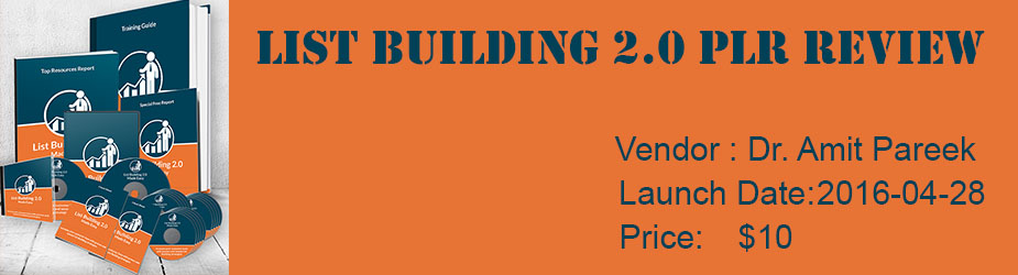 List Building 2.0 PLR Review | List Building 2.0 PLR Bouns $1200