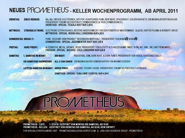 Prometheus Keller Regular Week Schedule