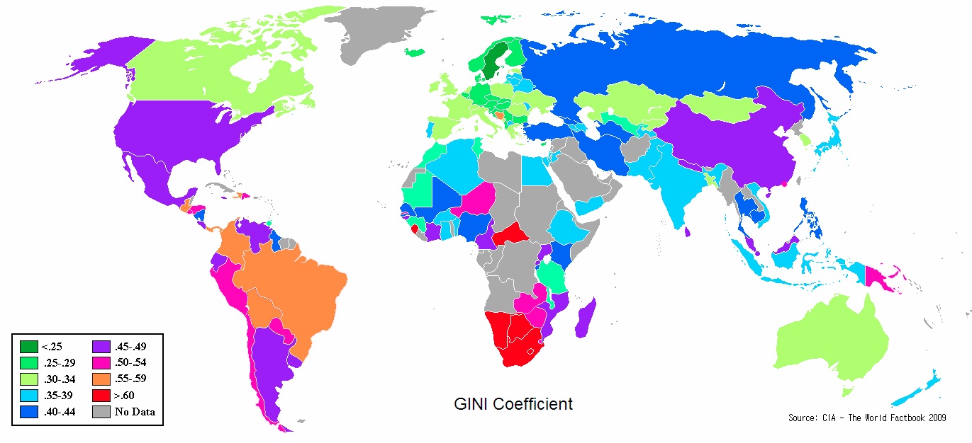 . مؤشر جيني Gini coefficient
