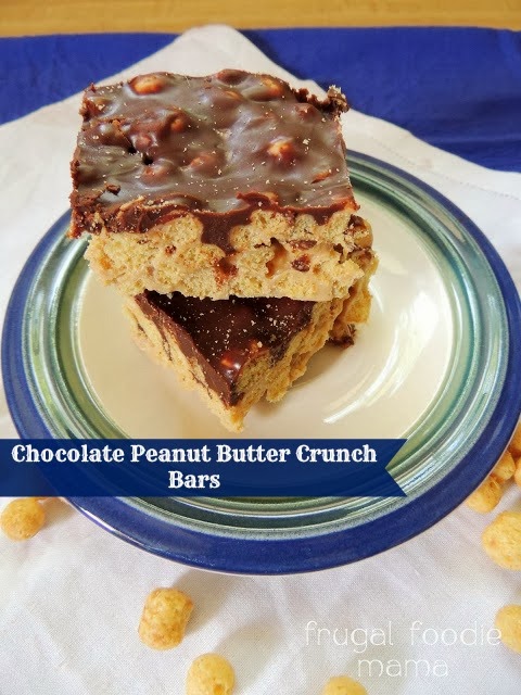 Chocolate Peanut Butter Crunch Bars