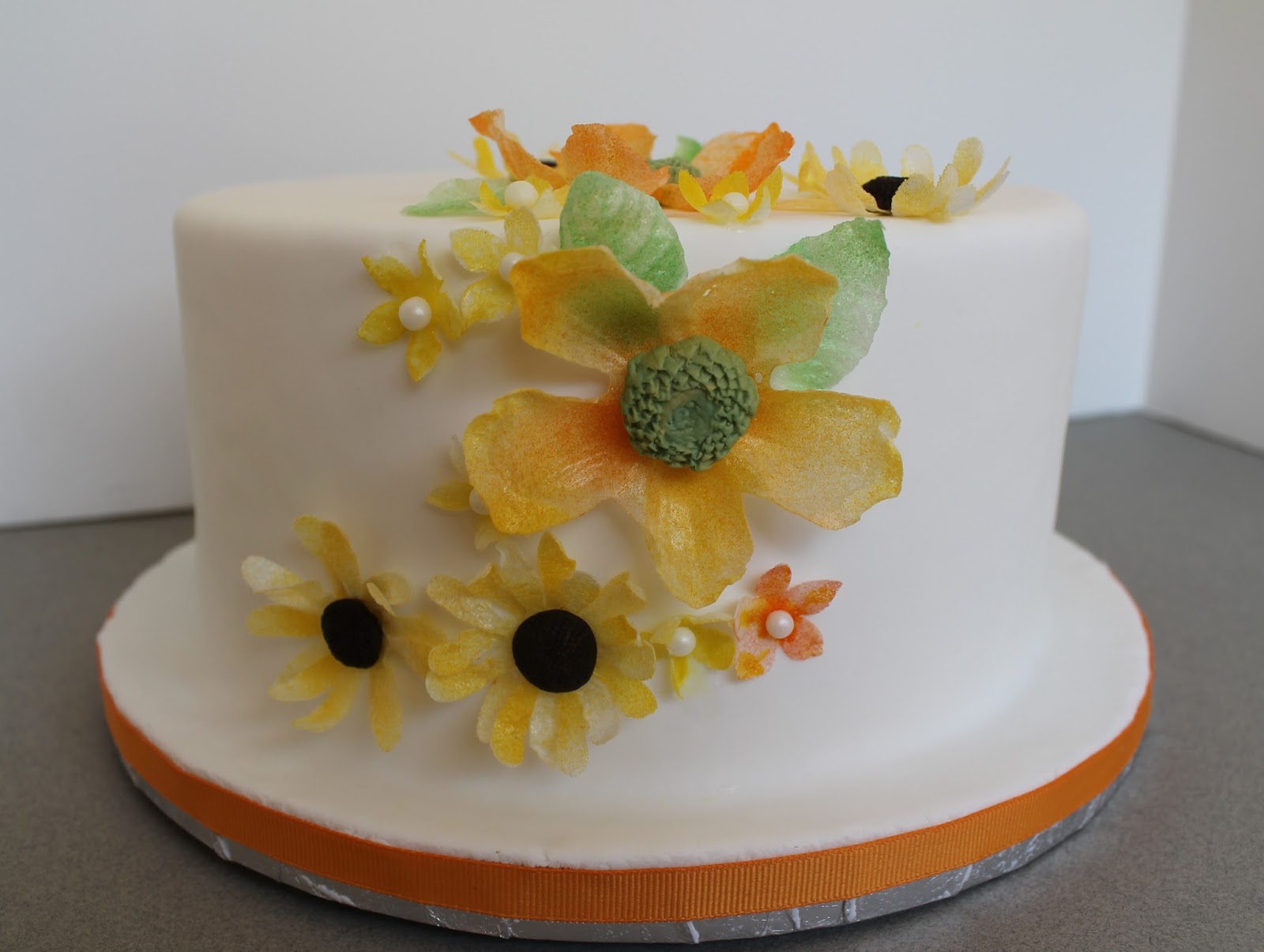 Decorate The Cake Wafer Paper Flowers for Fall