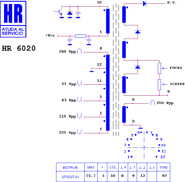 Analogue replacement FBT HR6020