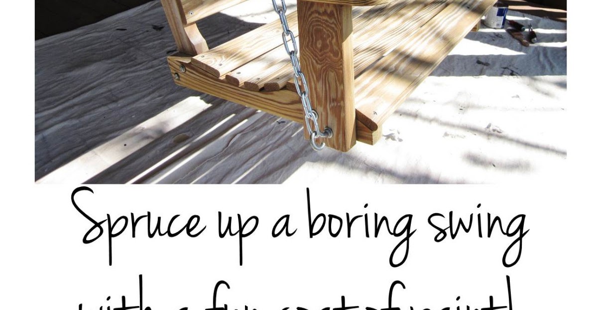 BonnieProjects Painted porch swing