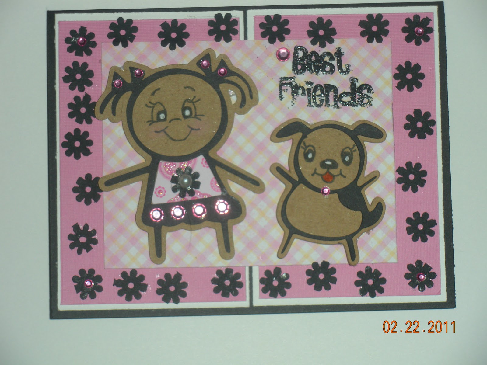 Two Pink Peas Best Friends Car Decal Cricut Cartridge Card...
